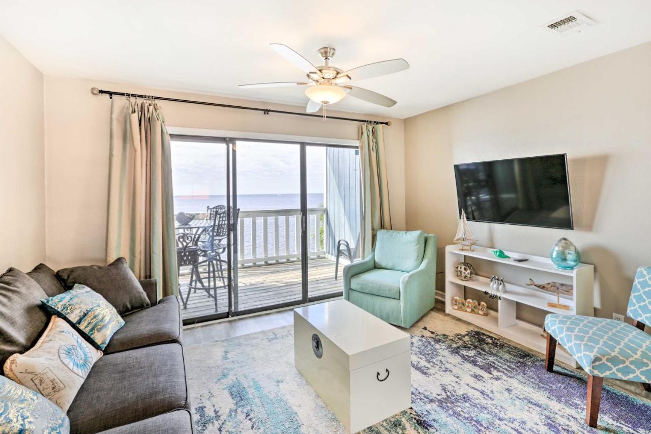 Waterfront Escape With Balcony On Shell Point Beach! Panacea Extérieur photo